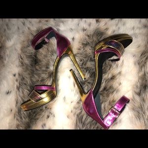 Nine West sequin multicolored 5’ heel